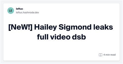 hailey sigmond leaks|Hailey Sigmond / hailey.sigmond Nude Leaks OnlyFans